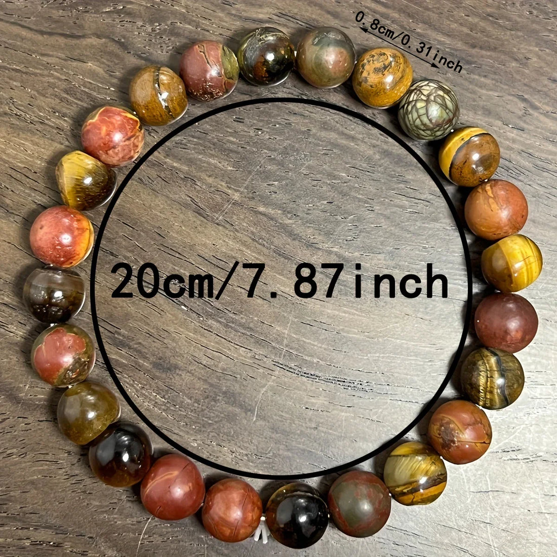 Protection Bracelet, Tiger Eye Stone and Matte Picasso Bracelet for Men, Picasso Jasper Bracelet, Tiger Eye Stone Bracelet