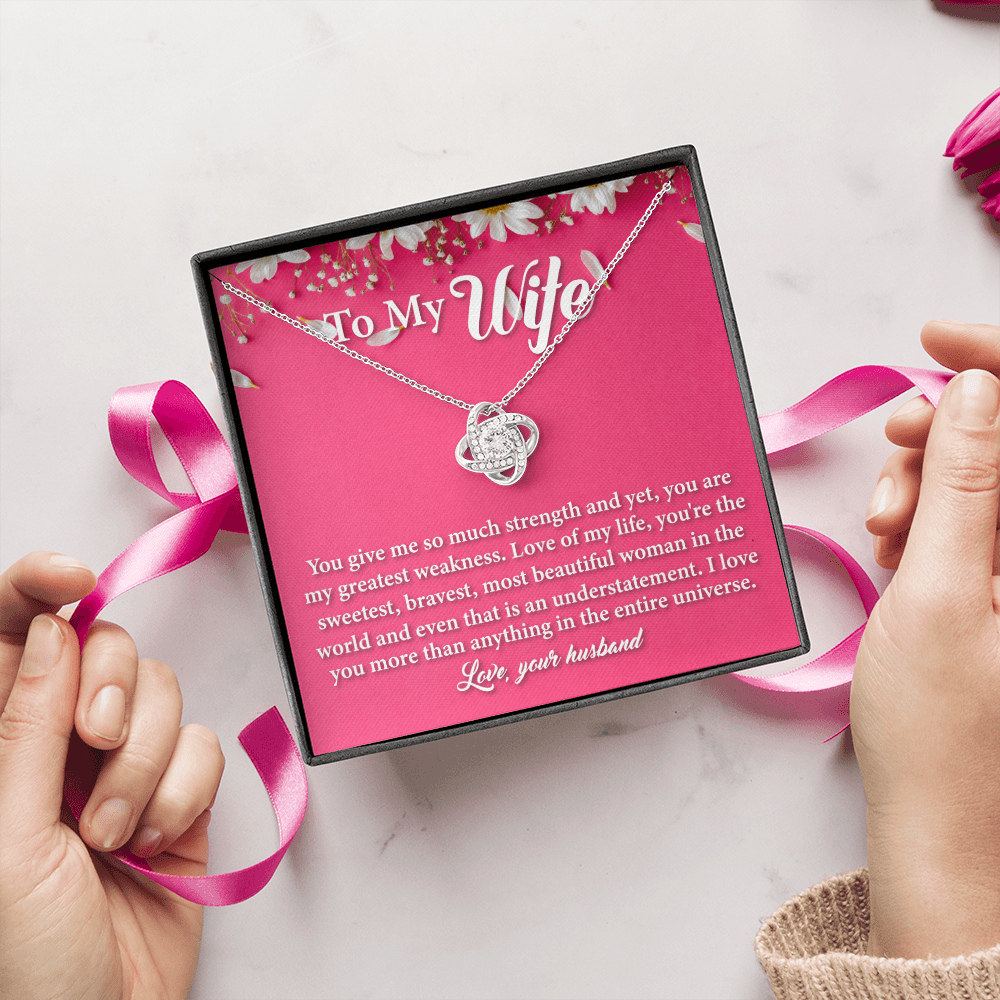 To My Wife Necklace from Husband With Heartfelt Message - Soulmate Necklace for Women, Romantic Jewelry Gift for Her On Birthday, Anniversary