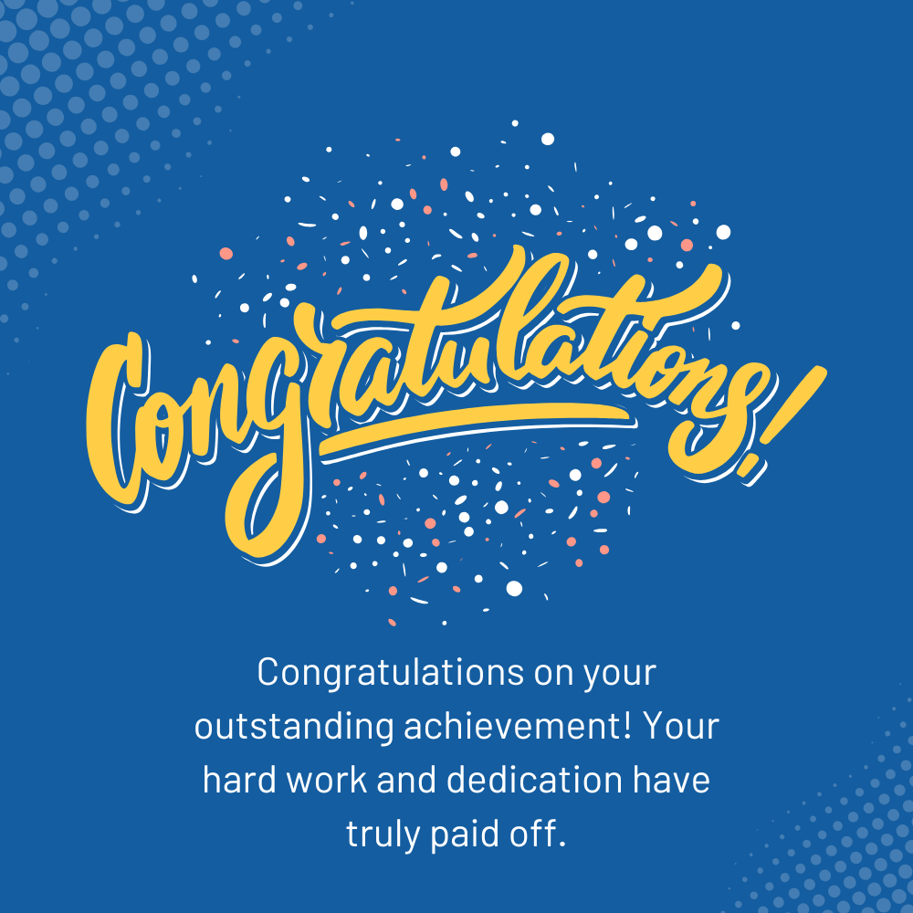 Congratulations