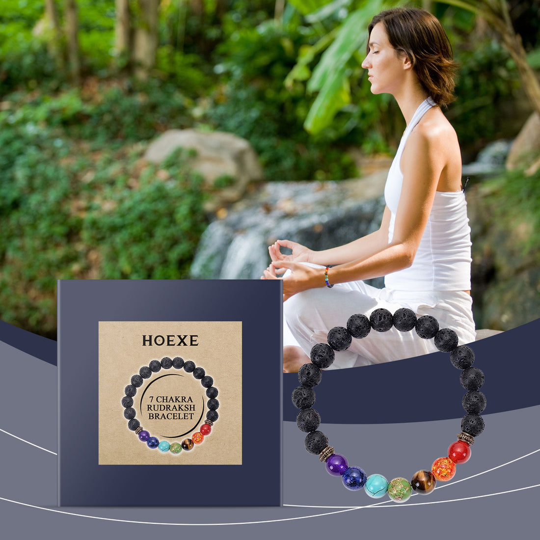 Colorful Volcanic Stone Bracelet