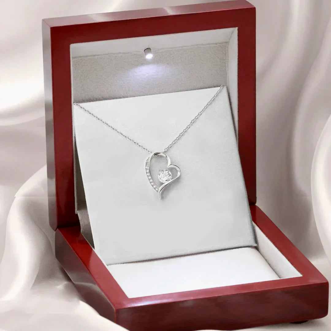 French Love Heart Necklace For Wife With Custom Card To My Wife Necklace Gifts Women Girl 2024 Fashion Jewelry Dropshipping