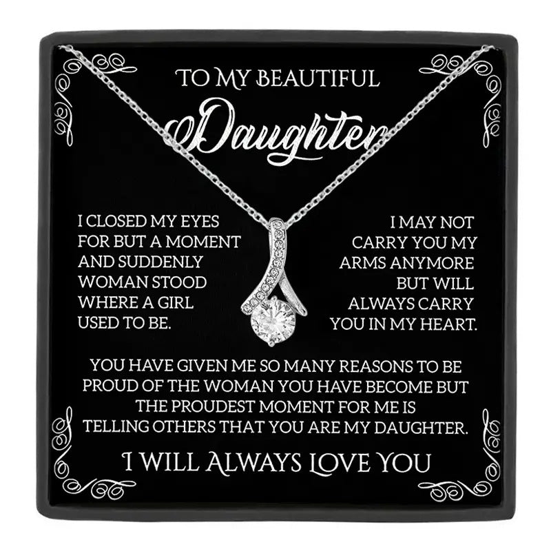 Amazon cross-border clover necklace hollow light luxury niche design Mother's Day gift clavicle chain gift box set