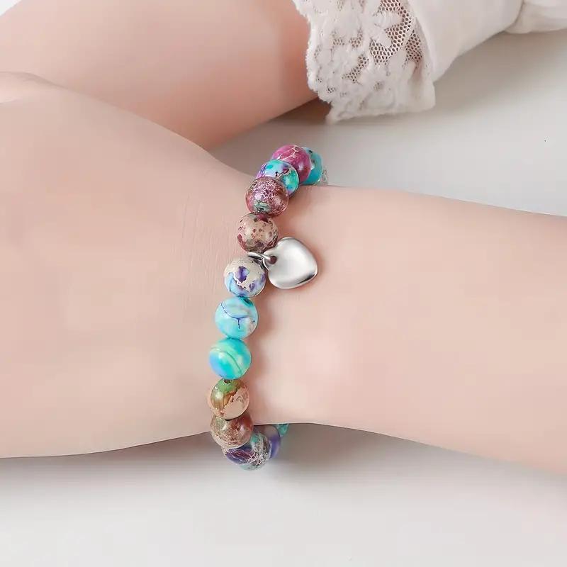 Hot Sale Ladies Birthday Friendship Bracelet Natural Stone Beaded Bracelet Christmas Valentine's Day Gift Bracelet