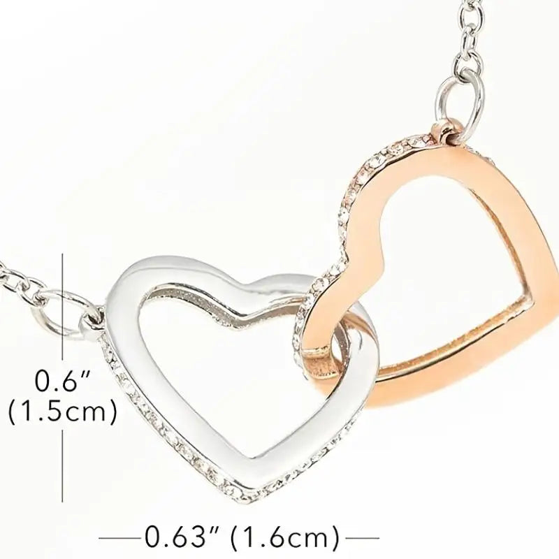 Rhinestones Heart Shaped Necklace With Letter Print Standard Box, Best Gift For Birthday