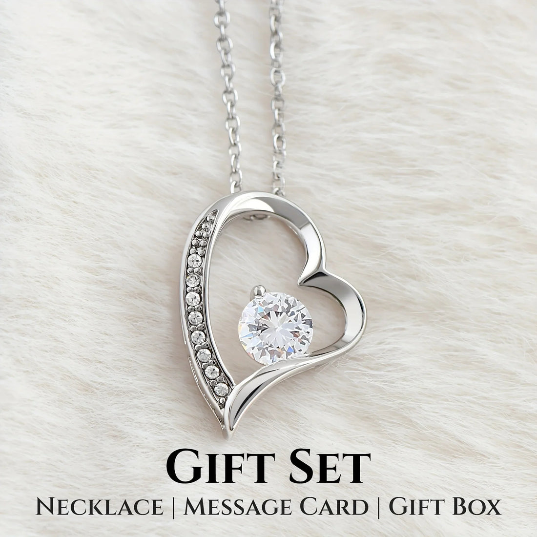 To My Mom Heart Necklace, Best Mother Gift Accessories Jewelry, Holiday Birthday Party Gift With Card And Box, Christmas Gift