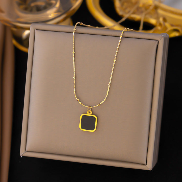 New Stainless Steel Necklace Jewelry Stainless Steel 18K Gold Plated Pendant Necklace Jewelry for Woman