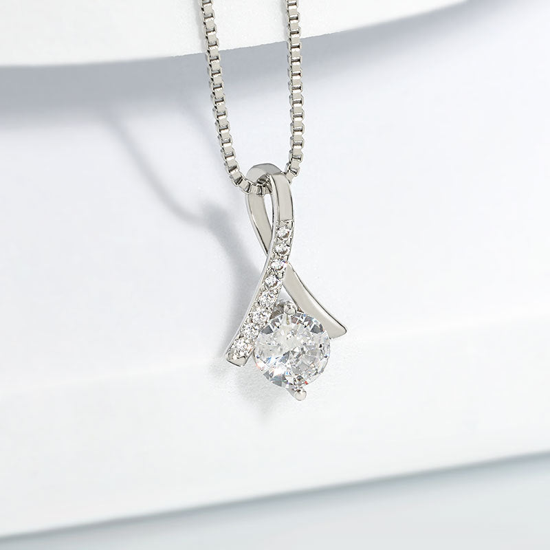 Classic style geometric copper artificial gemstones pendant Silver Necklace