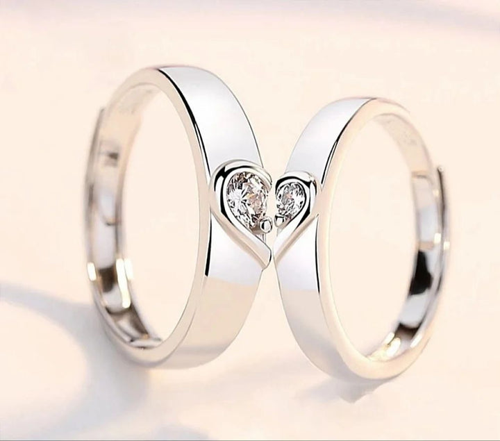 Elegant Couple Rings King Queen Rings Valentine Gift for Men and Women
