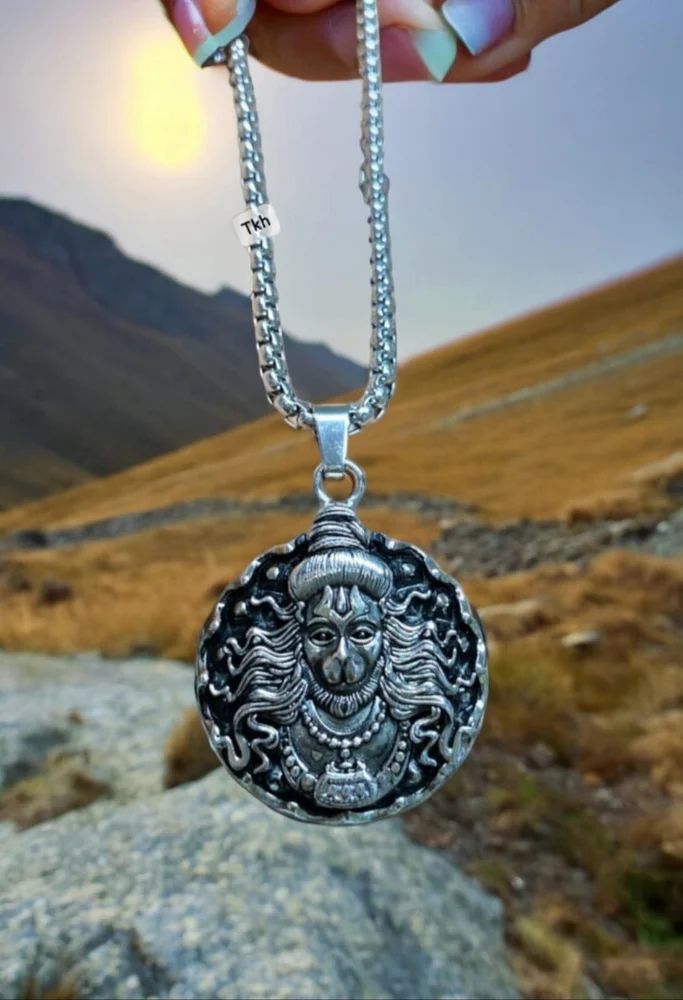 Legend Hanuman Spiritual Long Chain Pendant Necklace For Men & Boys