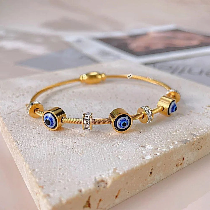 Magnetic Lock Evil Eye Bracelet Kada for Women & Girls