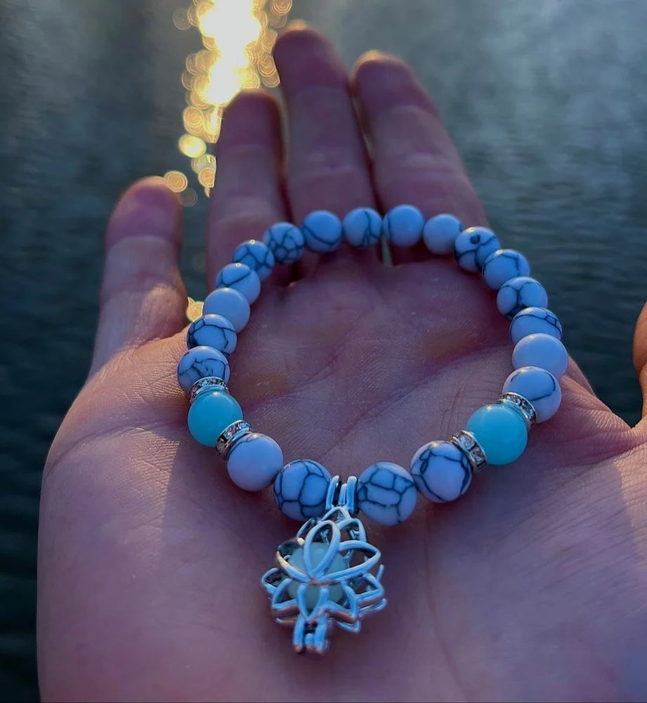 Glow in The Dark Radium Bracelets for Women Men Natural Stone Beads Bracelet