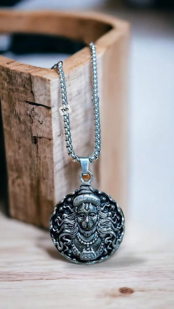 Legend Hanuman Spiritual Long Chain Pendant Necklace For Men & Boys