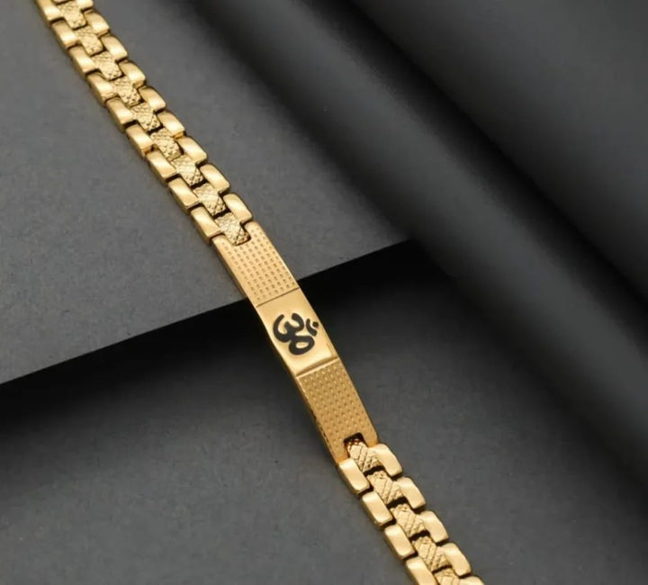 Men's Stylish OM Steel Kada Bracelet