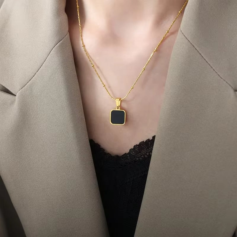 New Stainless Steel Necklace Jewelry Stainless Steel 18K Gold Plated Pendant Necklace Jewelry for Woman