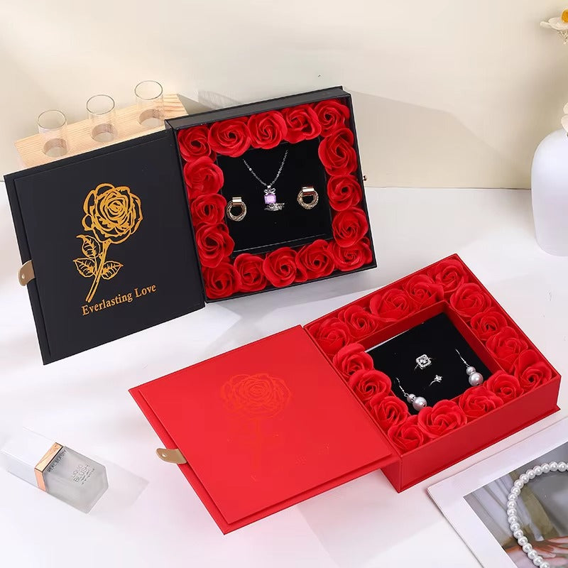 Valentine's Day  creative flip cover jewelry box