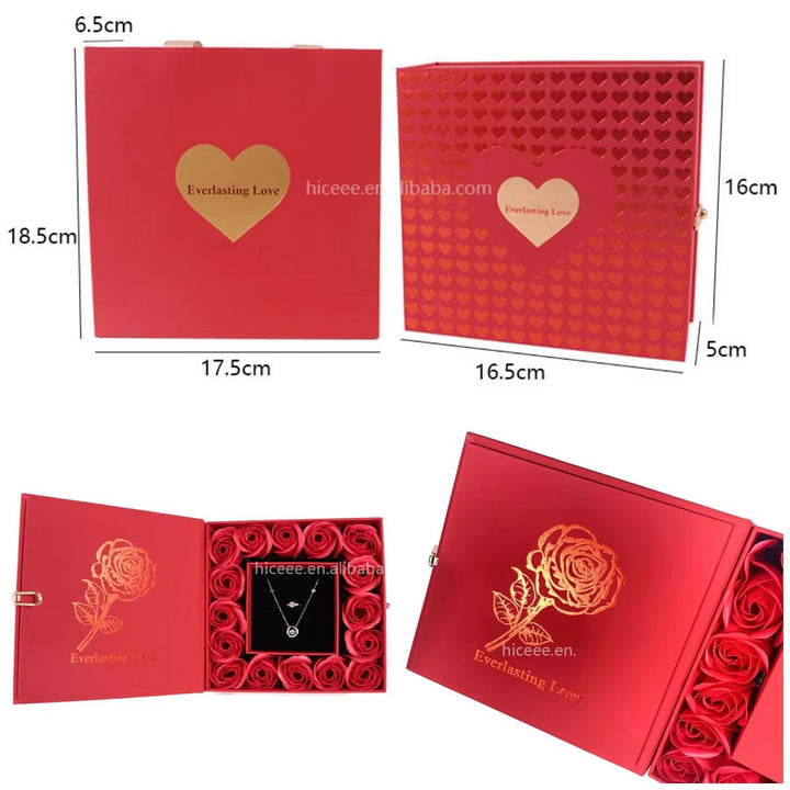 Valentine's Day  creative flip cover jewelry box