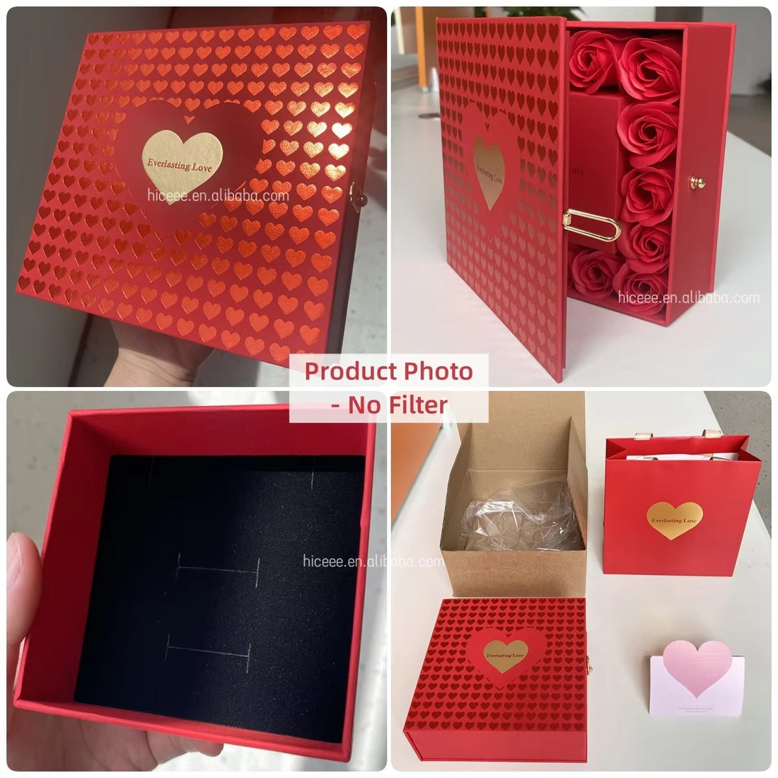 Valentine's Day  creative flip cover jewelry box