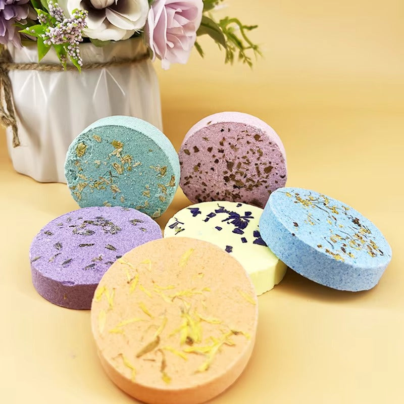 Vegan Shower Streamer Bomb TabletBody Restore Aromatherapy Shower Steamers Tablets for Bath and Body Fizzy Steamer