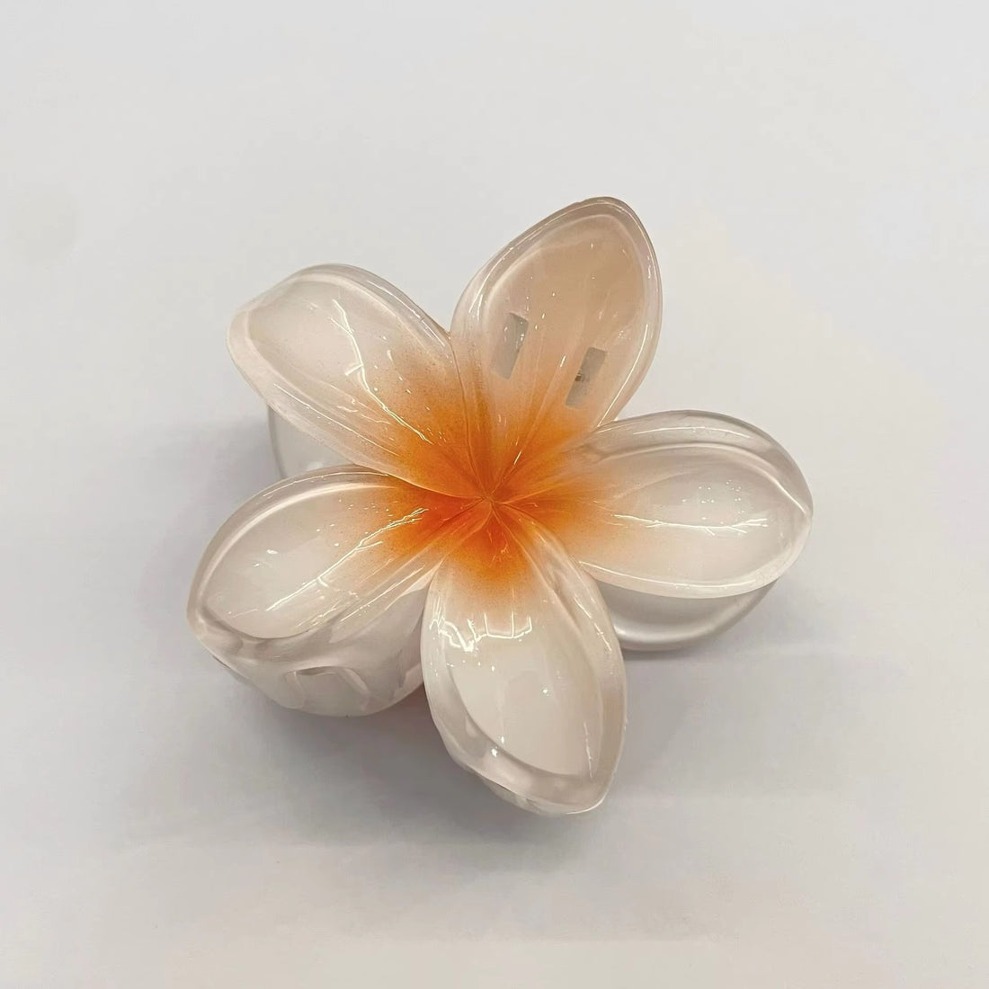 Summer Flower Hair Claws Beach Hawaiian Flower Hair Clips Fashion Elegant Large Plastic Hair Claw Clip Set of 5
