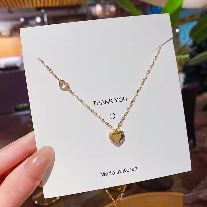 Women's Necklace Stainless Steel Heart Pendant Non-fading Titanium Steel Necklace