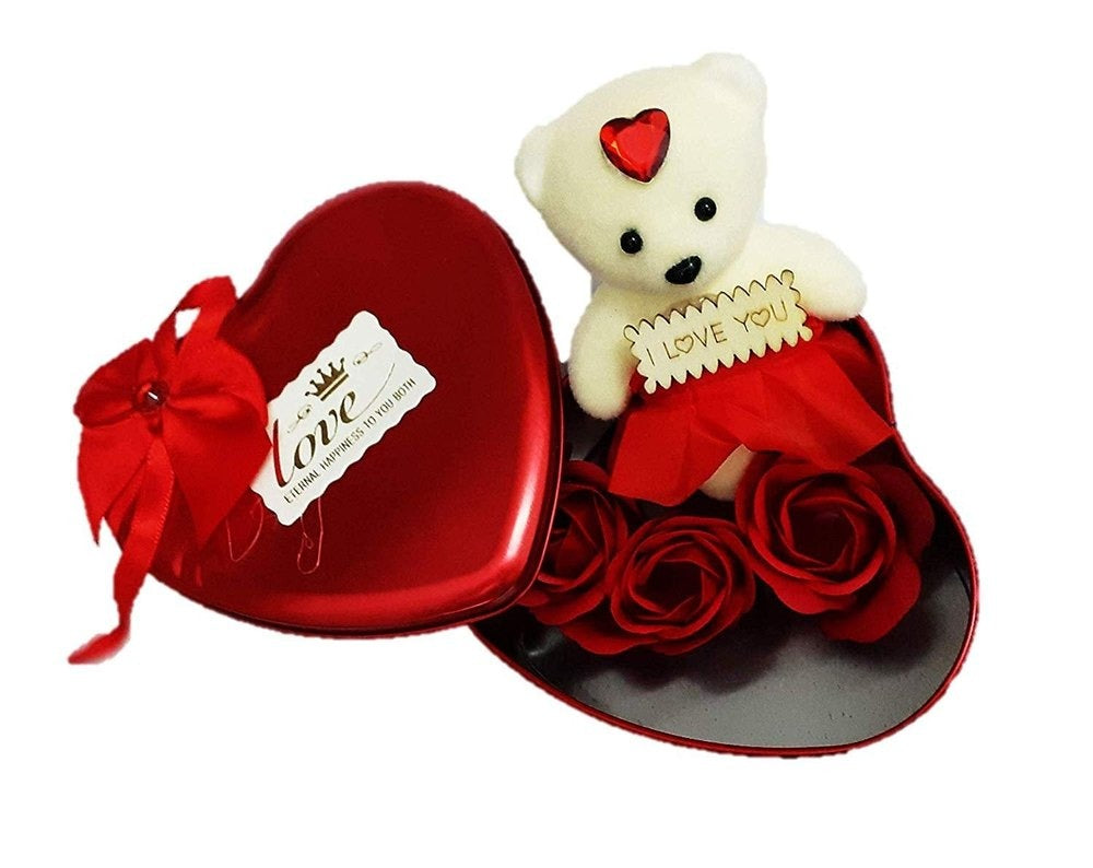 Aluminum Valentine Day Heart Shaped Box