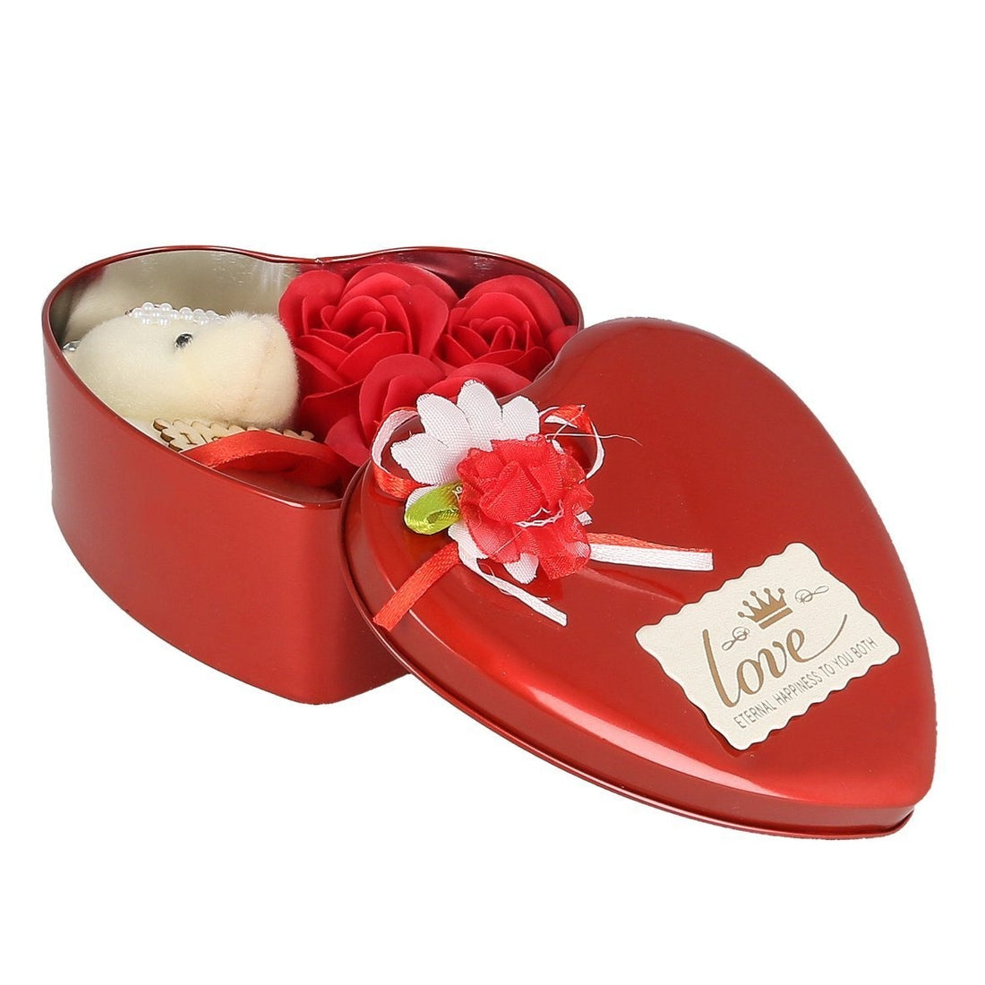 Aluminum Valentine Day Heart Shaped Box