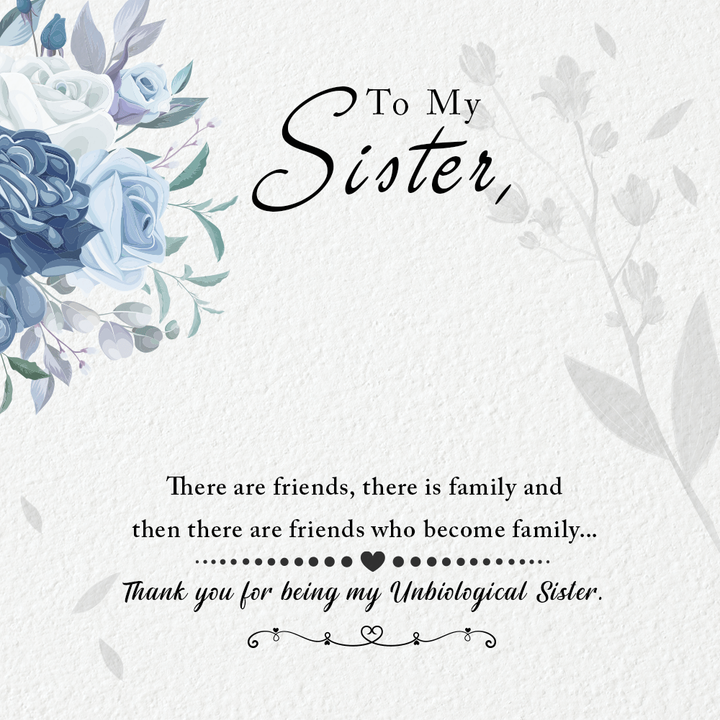 To My Sister, Thank You For Everything